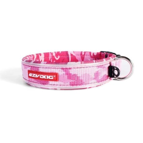 Coleira Ezydog Neo Classic Camuflado Rosa