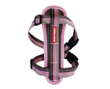 Peitoral EzyDog Chest Plate Harness Castanho/Rosa/Beje