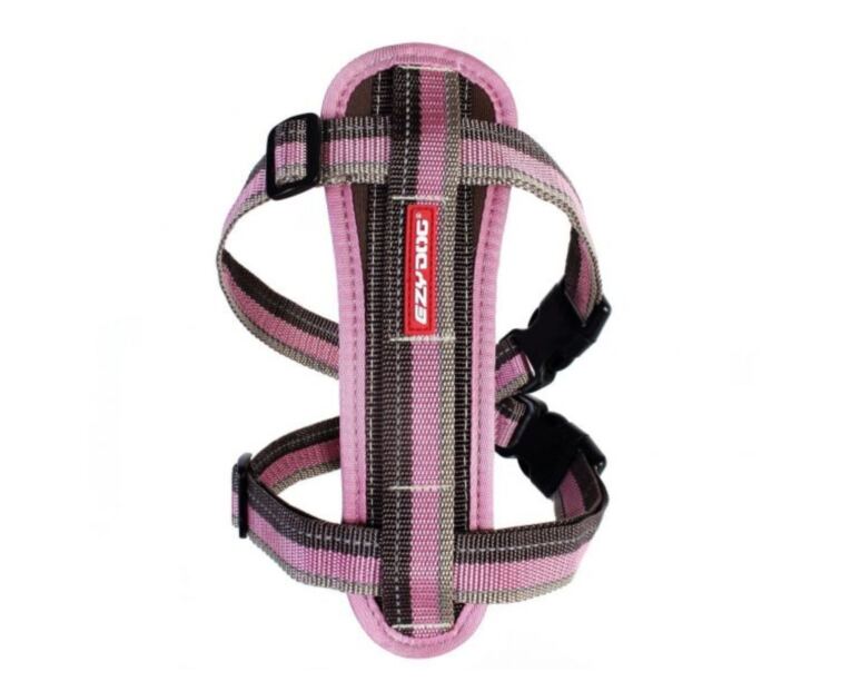 Peitoral EzyDog Chest Plate Harness Castanho/Rosa/Beje