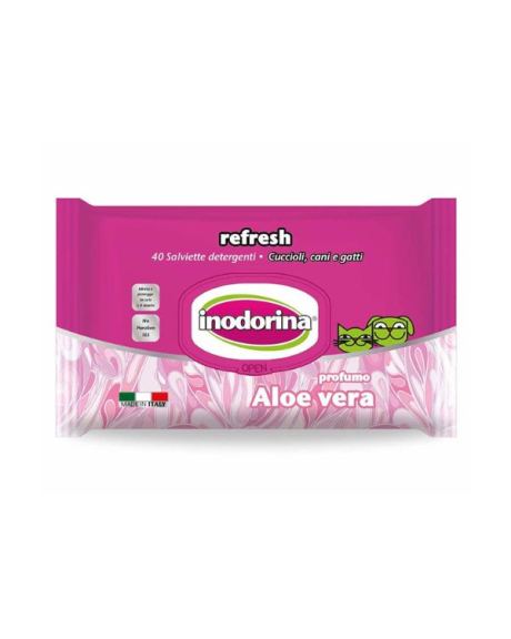 Toalhitas Inodorina Refresh Aloe Vera