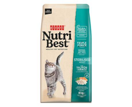 Picart Nutribest Sterilised – ração para gato adulto esterilizado salmão e arroz