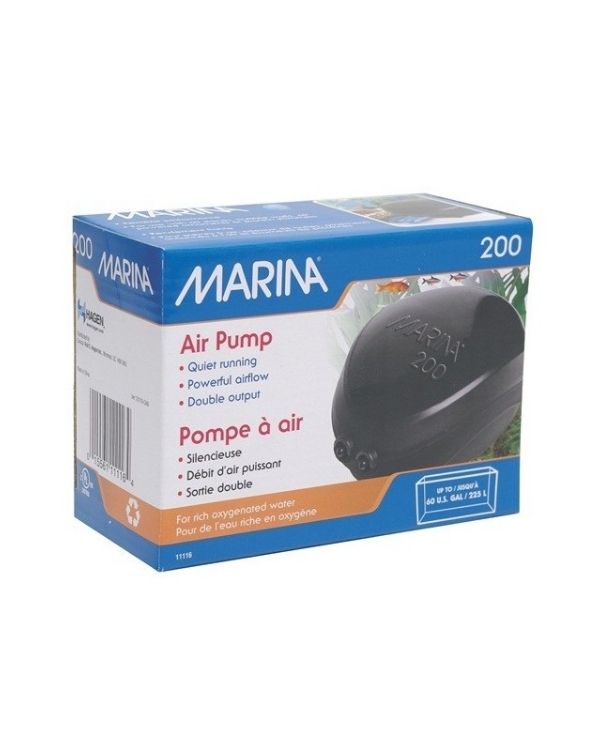 A bomba de ar Marina é o melhor aliado para manter o aquário sempre bem oxigenado.