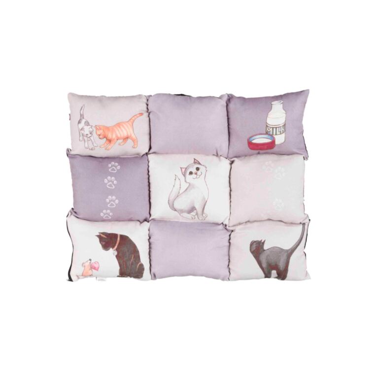 A Almofada Patchwork Trixie é um acessório ideal para o descanso do seu animal de estimação,