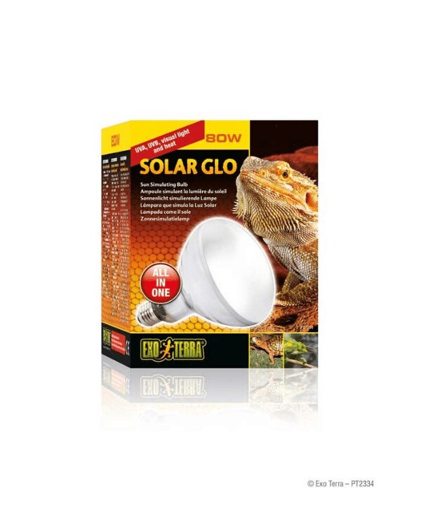 Exo Terra Solar Glo Lâmpada de Mercurio - Simulação de Luz Solar é uma lâmpada de vapor de mercúrio que proporciona os benefícios da luz solar natural.