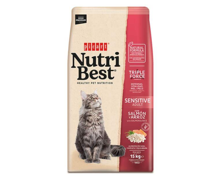 Picart Nutribest Sensitive Salmão e Arroz – ração para gato sensível