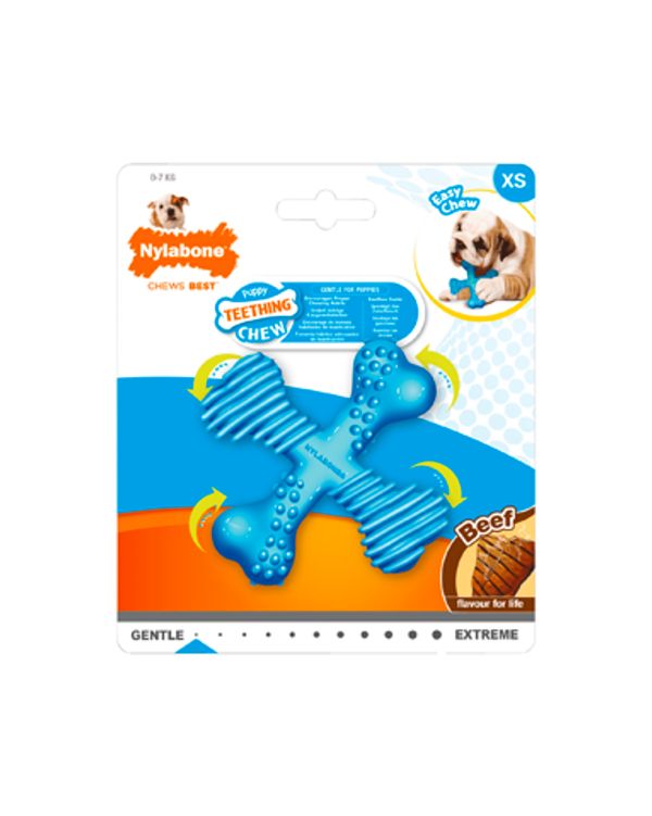 Nylabone Puppy Teething "X" Bone
