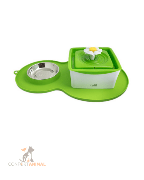 bebedouro flower fountain tapete para alimentar