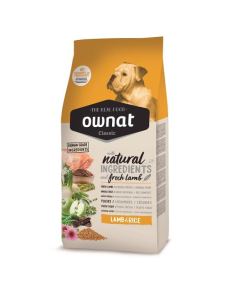 Ração Ownat Classic Cordeiro e Arroz para Cães