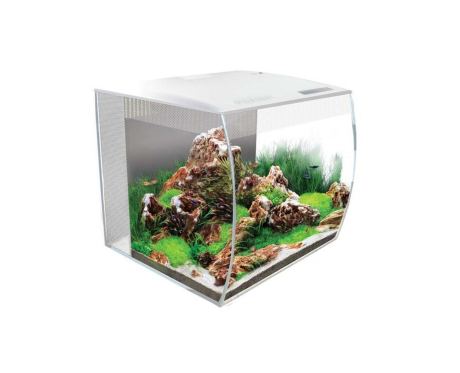 O Kit Aquario Fluval Flex são a nova série de aquário Fluval Flex, portanto oferece um estilo contemporâneo com o distinto vidro frontal côncavo. 