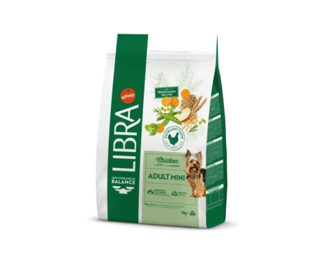 Libra Mini Frango é um alimento completo e equilibrado para cães adultos de porte pequeno.