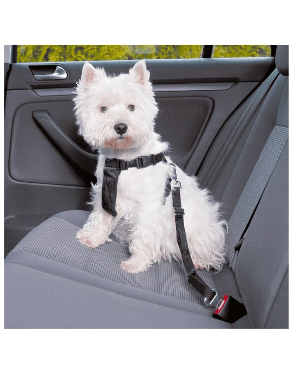 Cinto de Segurança c/Arnês Trixie é o acessório que precisa para garantir a segurança das suas viagens de carro.