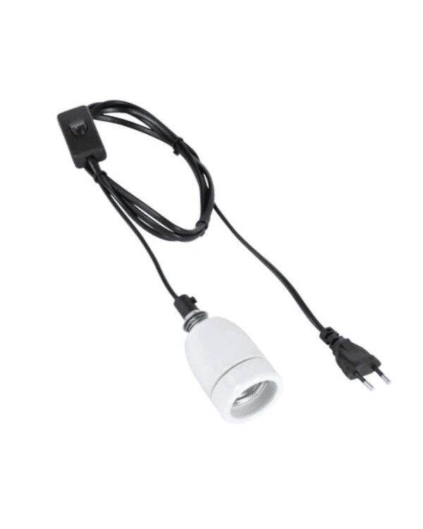 Suporte Cerâmico com Cabo e Interruptor até 200W