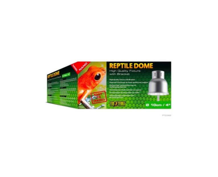 O Exo Terra Reptile Dome Nano é um porta-lâmpadas de alta qualidade projetado para terrários menores.