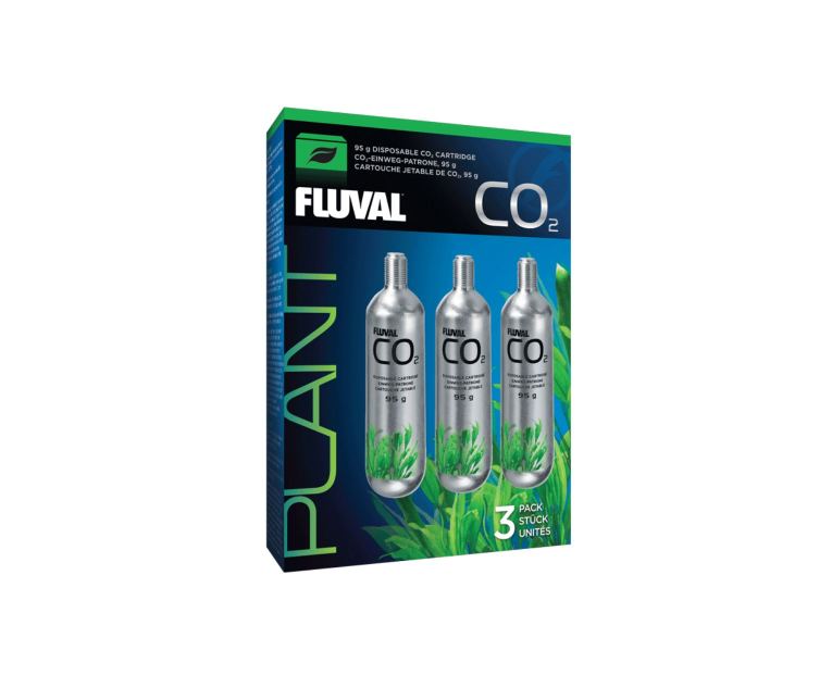 A Garrafa CO2 95g Fluval Plant é a peça de reposição para o Kit CO2 95g Fluval Plant.
