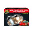 Mini Combo Deep Dome Lamp Fixture Zoo Med é um conjunto de dois porta-lâmpadas num só, ou seja, máxima comodidade!
