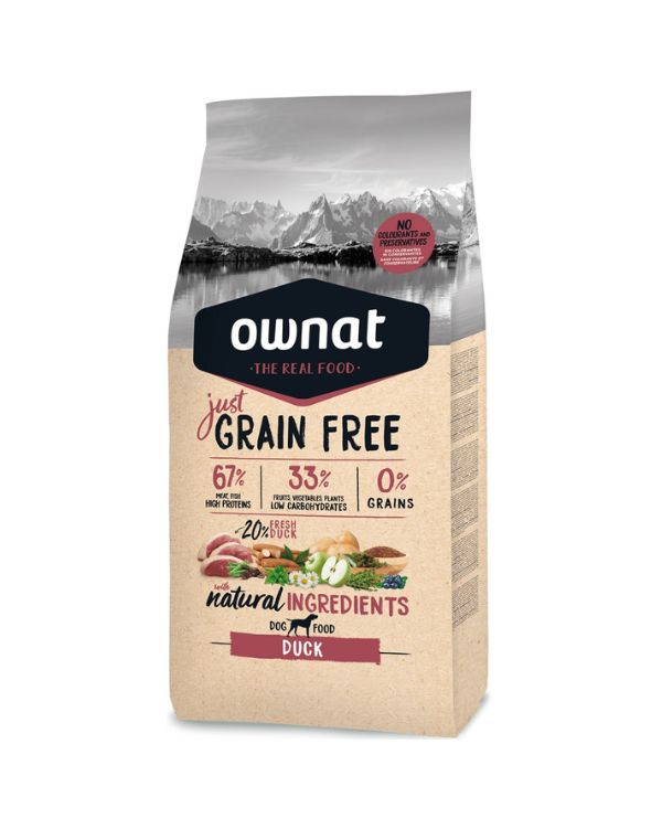Ração Ownat Just Grain Free Adult Duck