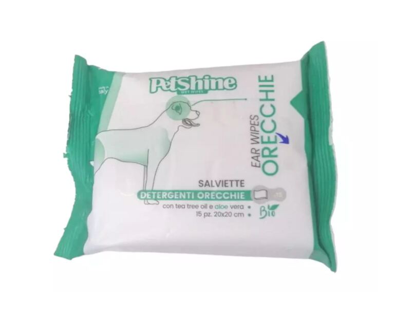 Toalhitas Petshine para Limpeza de Ouvidos