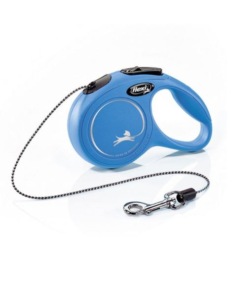 Trela FLEXI New Classic Corda Azul