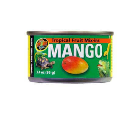 O Tropical Fruit Mix-ins Manga são uma ótima opção para misturar répteis com dietas frescas ou granuladas.