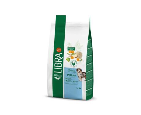 A Libra Puppy Frango é uma ração seca completa e equilibrada, formulada para apoiar o crescimento dos cachorros entre os 2 e os 12 meses.Mas também para cadelas em gestação ou lactação.