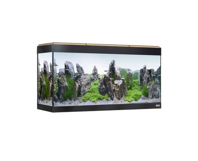 Os Fluval Roma 200L c/Iluminação Led Bluetooth incluí agora uma eficiente iluminação LED de baixo consumo com Bluetooth.