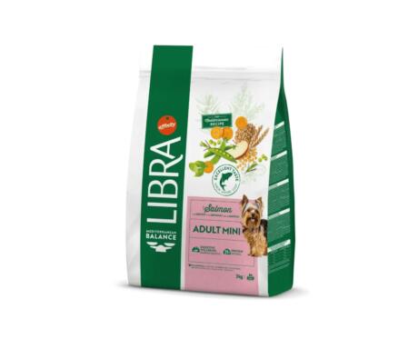 A Libra Mini Salmão é uma ração completa, formulada para cães adultos de porte pequeno (1–10 kg).