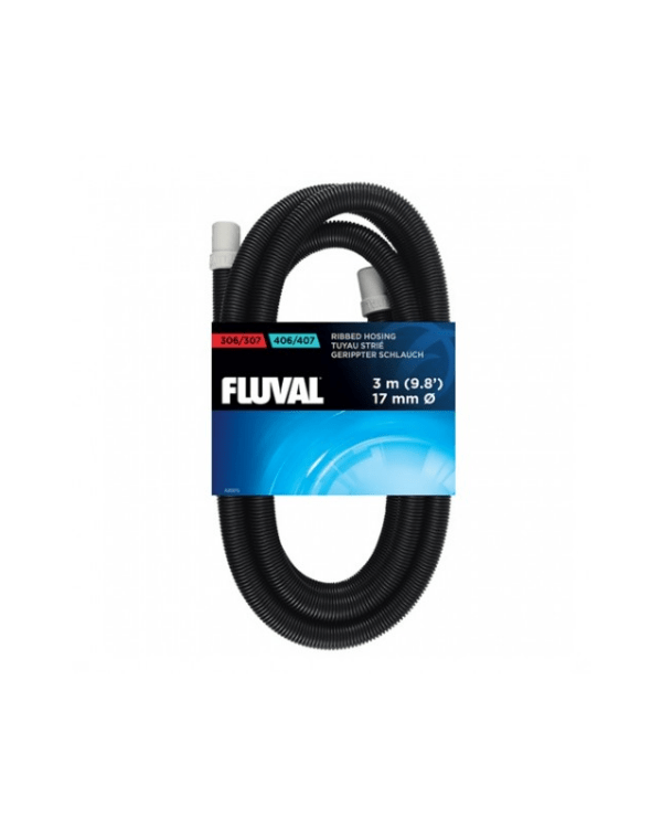 A Mangueira para Filtros Fluval Externos, com desenho ondulado, evitam o estrangulamento de água.