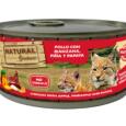 Natural Greatness Frango com Maçã, Abacaxi e Papaia 185g alimento húmido para gatos.