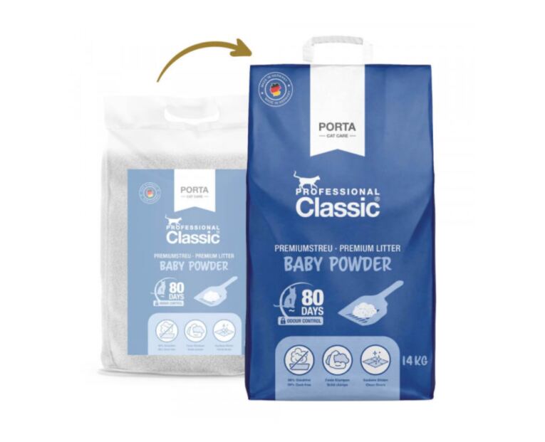 Areia Aglomerante Classic Professional para Gato Talco 14 kg