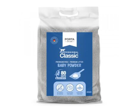 Areia Aglomerante Classic Professional para Gato Talco 14 kg