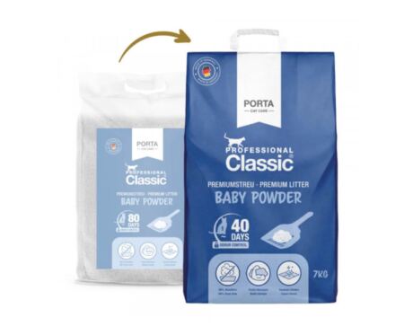 Areia Aglomerante Classic Professional para Gato Talco 14 kg