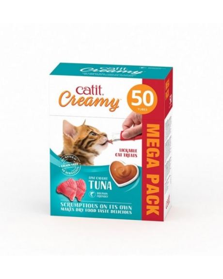 Catit Creamy Snack Cremoso Atúm 50 unidades