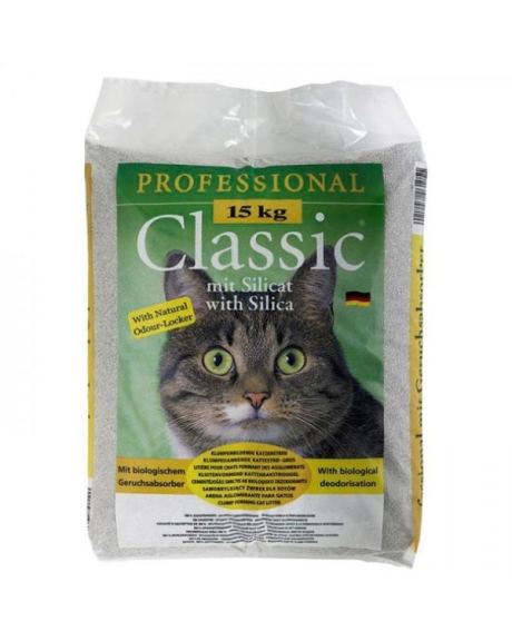 Areia Aglomerante Classic Professional para Gato Sem Cheiro (1)