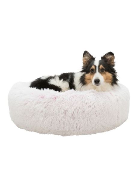 Cama Harvey Redonda Branco Rosa 4