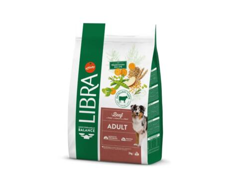 Libra Cão Adult Vaca é uma ração seca completa e equilibrada, pensada para cães adultos que merecem sabor e nutrição de qualidade