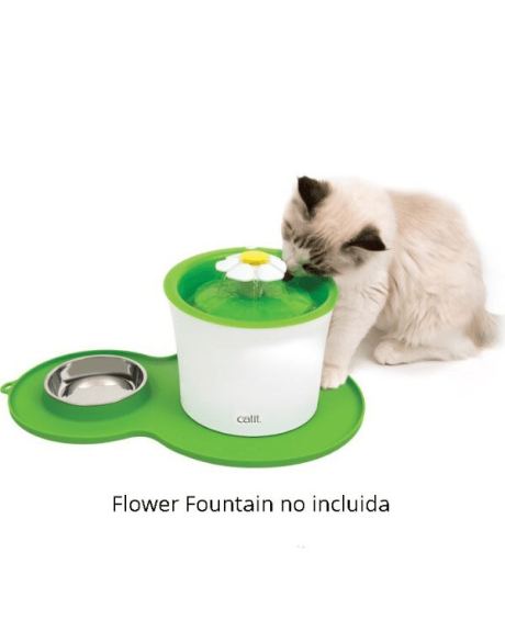 tapete catit comedouro flor