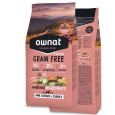 Ownat Grain Free Prime Mini Frango e Perú é indicada para cães de porte pequeno de 1 a 10 kg