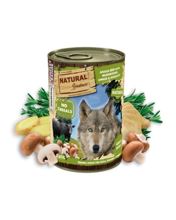 Natural Greatness Wet Angus com Cogumelos