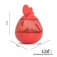 O Dispensador de Snacks Catit Pixi é um brinquedo para gatos que também distribui snacks. A Catit incrementa a linha Catit Pixi com estes dispensadores de doces ou ração, em formato de Ratinho e Galo.
