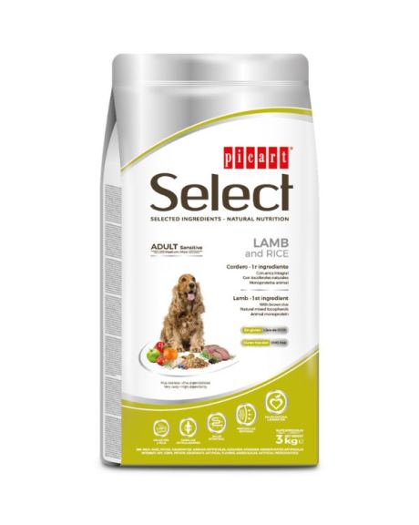 Picart Select Sensitive Adult Cordeiro 3 kg