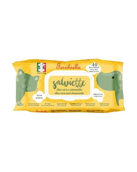 Toalhitas Aloe vera e Camomila Ferribiella