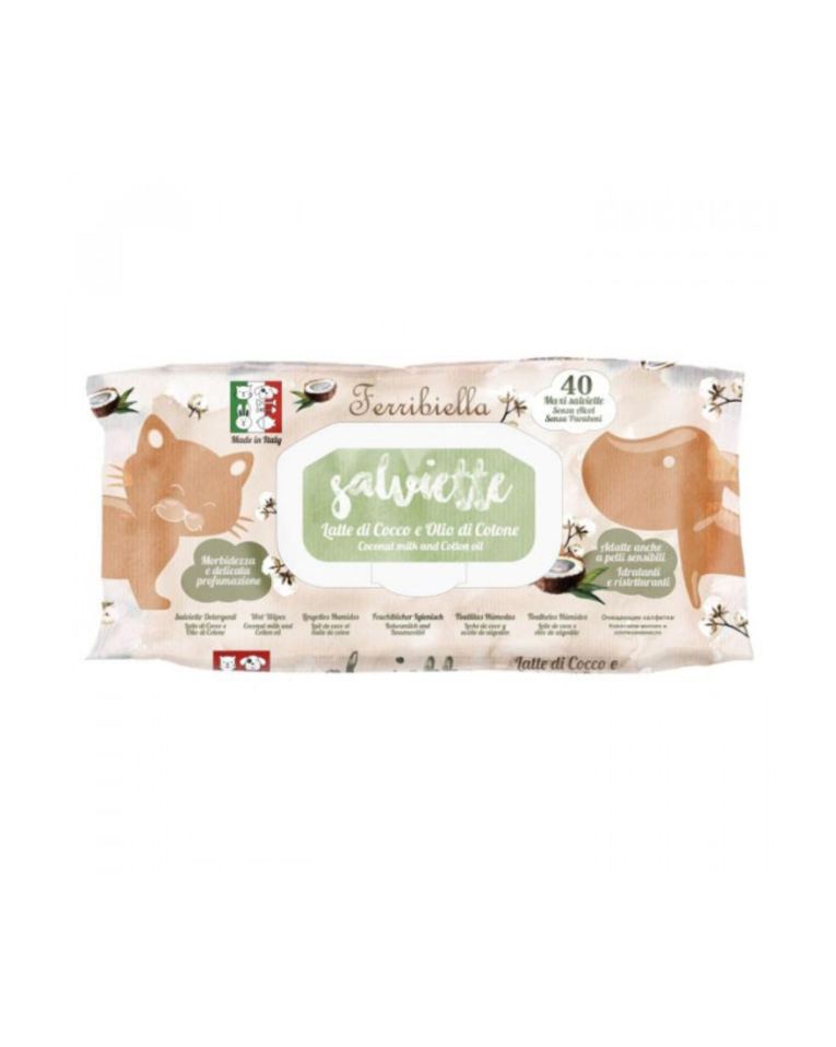 Toalhitas Leite De Coco E Óleo De Algodão Ferribiella
