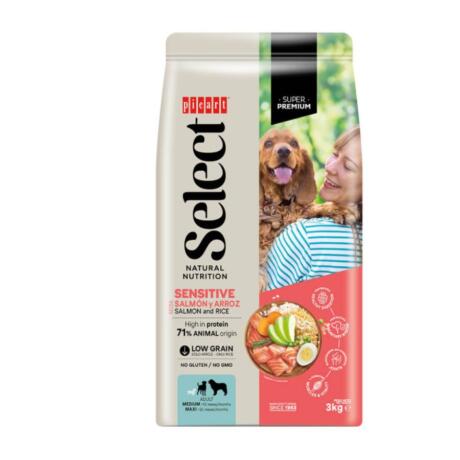 Picart Select Sensitive ração para cão adulto médio e grande com salmão