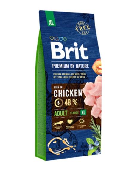 Ração Brit Premium by Nature Adult Giant para cães adultos de raças gigantes
