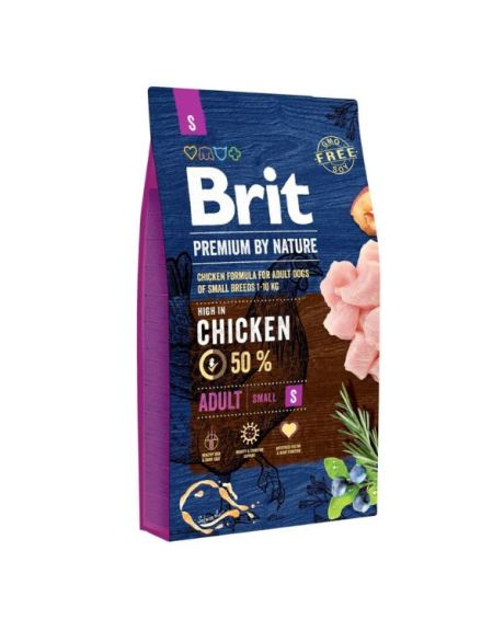 Ração Brit Premium by Nature Adult Small para cães adultos de raças pequenas