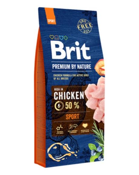 Ração Brit Premium by Nature Sport para cães ativos e desportistas