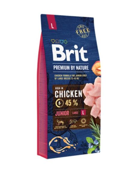 Ração Brit Premium by Nature Junior Large para filhotes / cães jovens de raças grandes