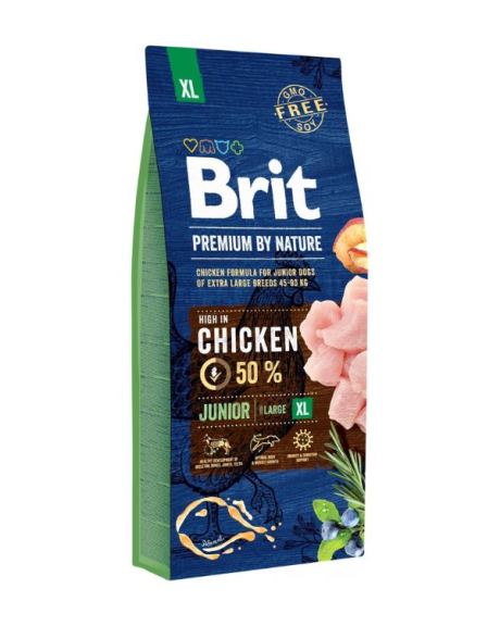 Ração Brit Premium by Nature Junior Giant para filhotes de raças gigantes (45-90 kg)