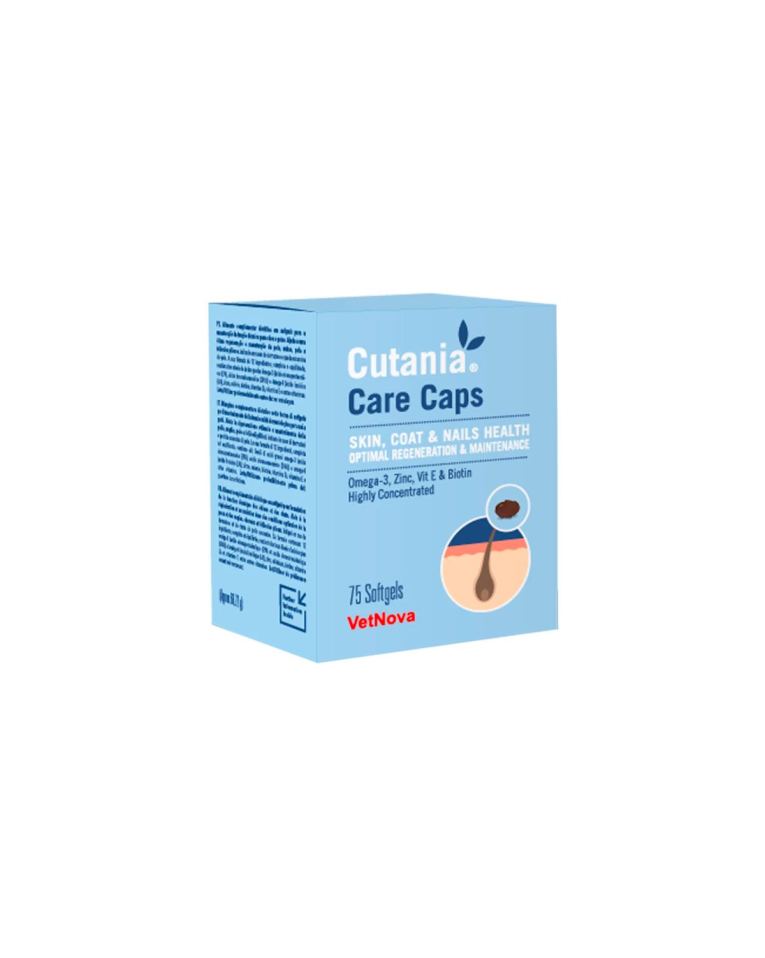 Cutania Care Cápsulas é um suplemento Dermatológico em cápsulas pensado para fortalecer as estruturas cutâneas, como pele, pelo e folículos pilosos.