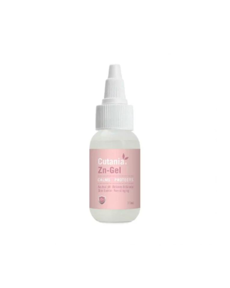 Cutania Zn Gel é uma solução dermatológica calmante, antiséptica e cicatrizante de elevada segurança para cães, gatos, animais exóticos e cavalos.